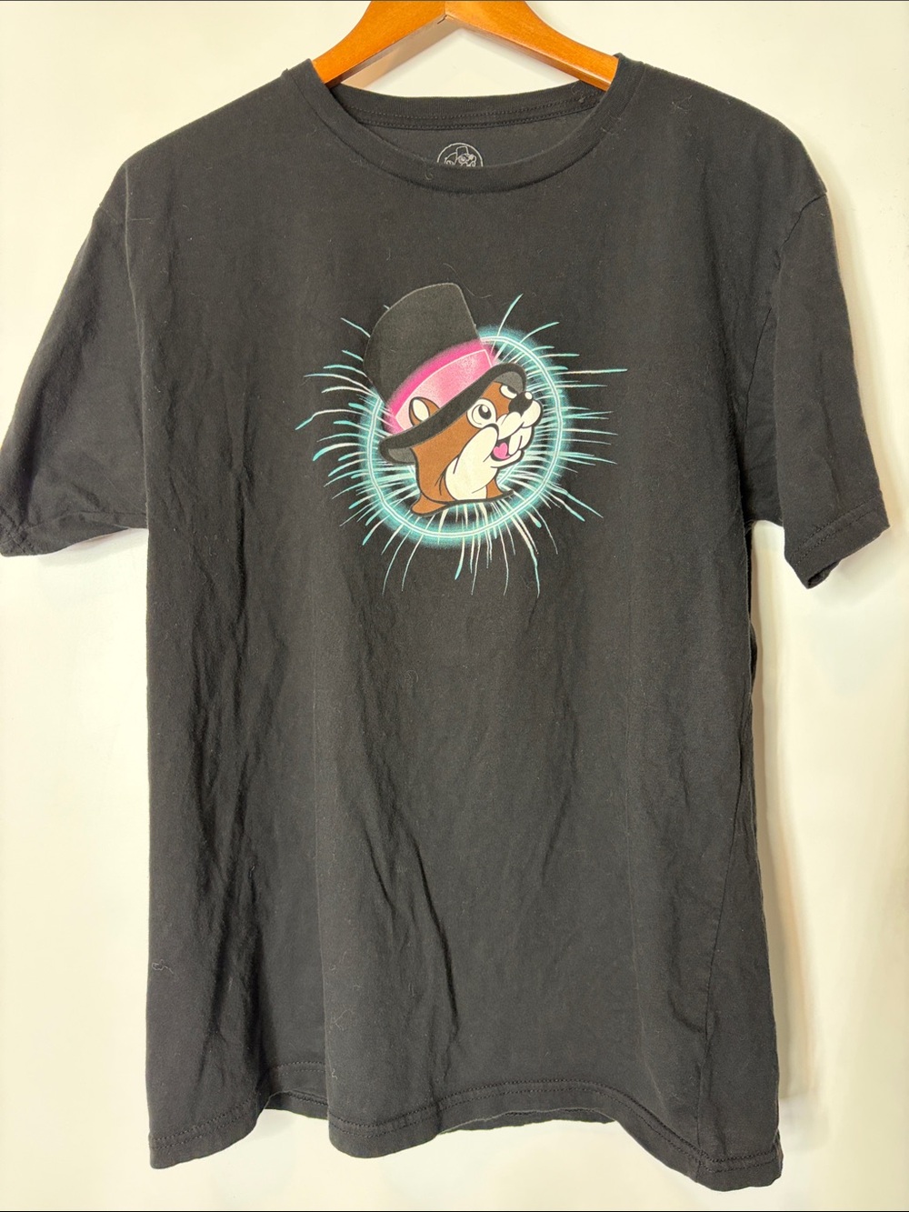 Buc-ee's Happy New Year 2024 Graphic Men's Large  Black T-Shirt
